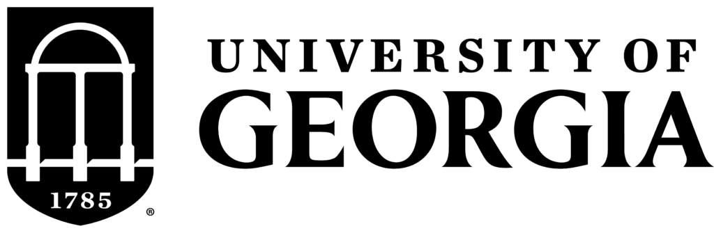 University of Georgia two-color black logo