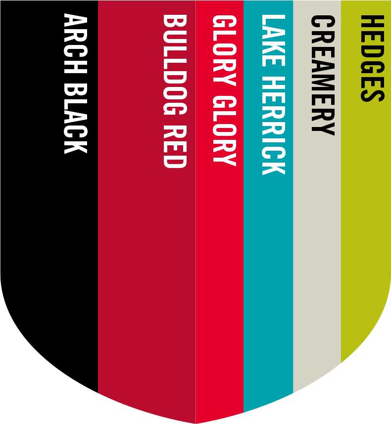 sample bold-casual color scheme showing various colors and their names