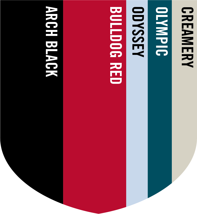 sample bold-formal color scheme showing various colors and their names