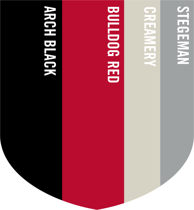 sample subtle color scheme showing various colors and their names
